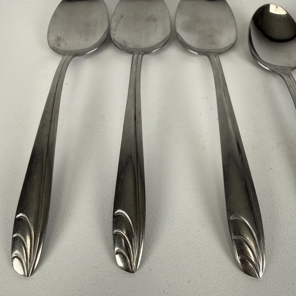 SILCO Stainless Steel USA Lot Of 7 MIX Spoons Prevue Pattern
